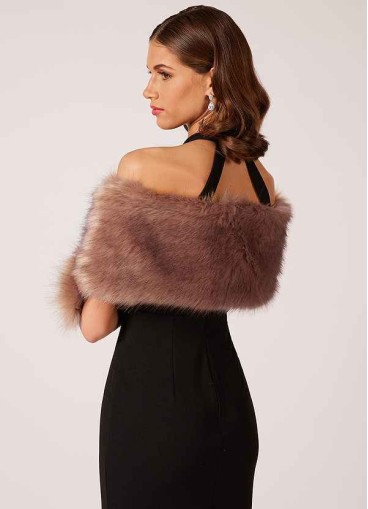 Syekd Sincerity Faux Fur Wrap