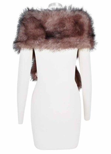 Syekd Sincerity Faux Fur Wrap Syekd Sincerity Faux Fur Wrap