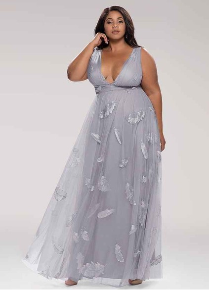 Blush Mark Lost In Paradise Grey Embroidery Tulle Maxi Dress Blush Mark Lost In Paradise Grey Embroidery Tulle Maxi Dress