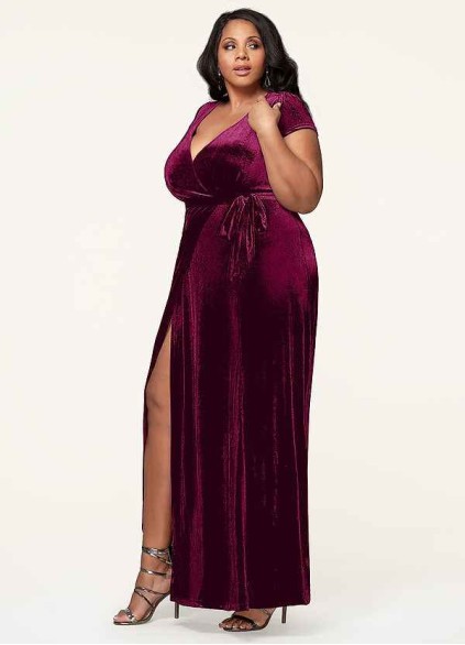 Blush Mark Dreaming Of You Cabernet Velvet Maxi Dress Blush Mark Dreaming Of You Cabernet Velvet Maxi Dress