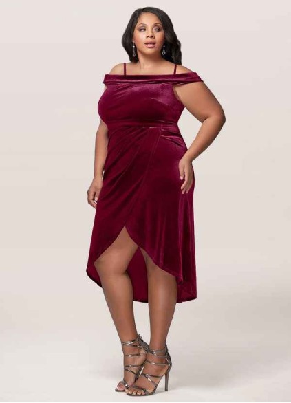 Blush Mark Sweet Desire Cabernet Velvet Midi Dress Blush Mark Sweet Desire Cabernet Velvet Midi Dress