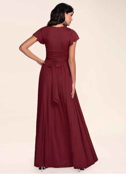 Blush Mark Earnest Of Style Burgundy Jersey Maxi Dress Blush Mark Earnest Of Style Burgundy Jersey Maxi Dress