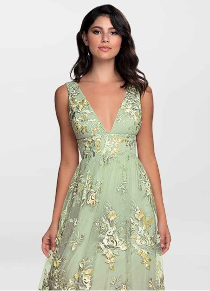 Blush Mark Romantic Adventure Dusty Sage Embroidery Tulle Maxi Dress Blush Mark Romantic Adventure Dusty Sage Embroidery Tulle Maxi Dress