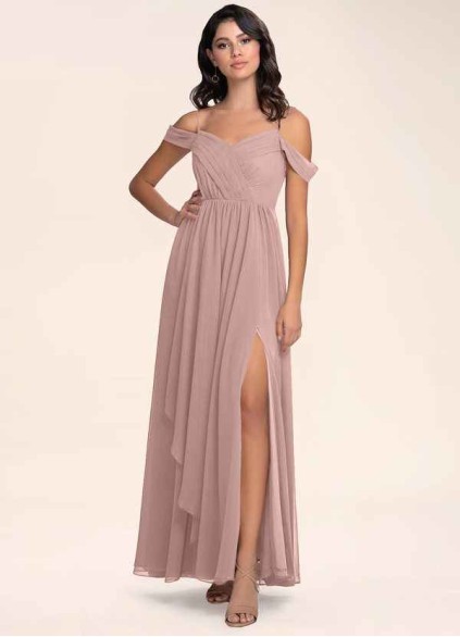 Blush Mark Philosophy Of Love Dusty Rose Chiffon Maxi Dress Blush Mark Philosophy Of Love Dusty Rose Chiffon Maxi Dress