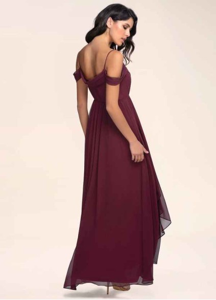 Blush Mark Philosophy Of Love Cabernet Chiffon Maxi Dress Blush Mark Philosophy Of Love Cabernet Chiffon Maxi Dress