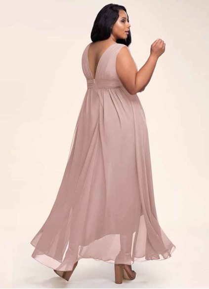 Blush Mark Dancing Queen Dusty Rose Chiffon Maxi Dress Blush Mark Dancing Queen Dusty Rose Chiffon Maxi Dress