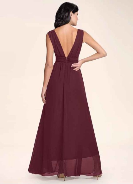 Blush Mark Dancing Queen Cabernet Chiffon Maxi Dress Blush Mark Dancing Queen Cabernet Chiffon Maxi Dress