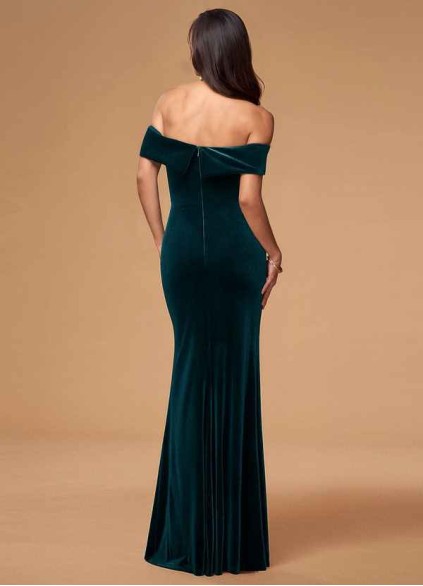 Blush Mark Sweet Thing Dark Green Velvet Maxi Dress Blush Mark Sweet Thing Dark Green Velvet Maxi Dress