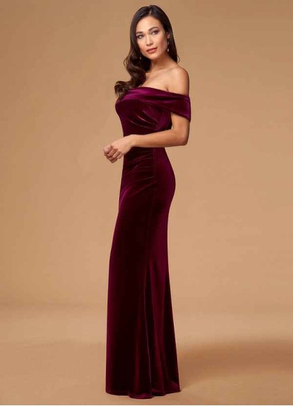 Blush Mark Sweet Thing Cabernet Velvet Maxi Dress Blush Mark Sweet Thing Cabernet Velvet Maxi Dress