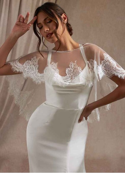 Syekd Delight Lace Tulle Wrap