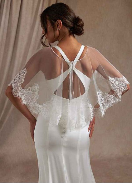 Syekd Delight Lace Tulle Wrap Syekd Delight Lace Tulle Wrap