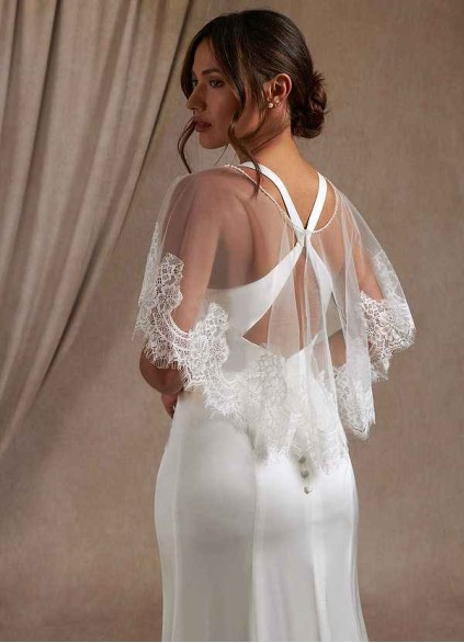 Syekd Delight Lace Tulle Wrap Syekd Delight Lace Tulle Wrap