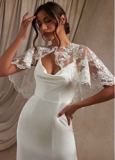 Syekd Hephzibah Lace Tulle Wrap