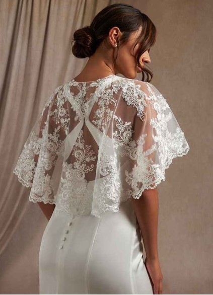 Syekd Hephzibah Lace Tulle Wrap Syekd Hephzibah Lace Tulle Wrap