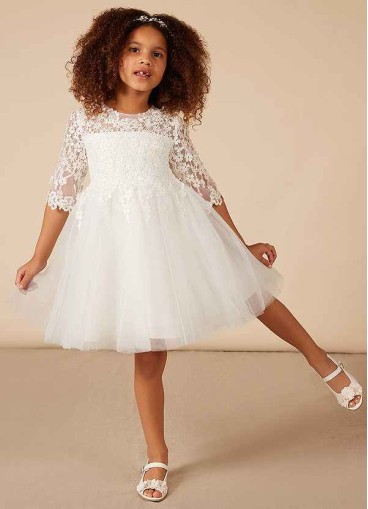 Syekd lindsay Flower Girl Dress