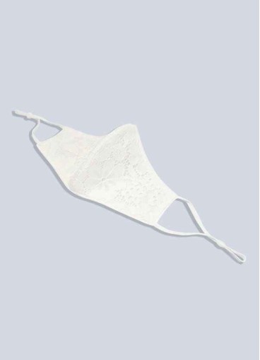 Syekd Non-Medical Ivory Lace Reusable Face Mask