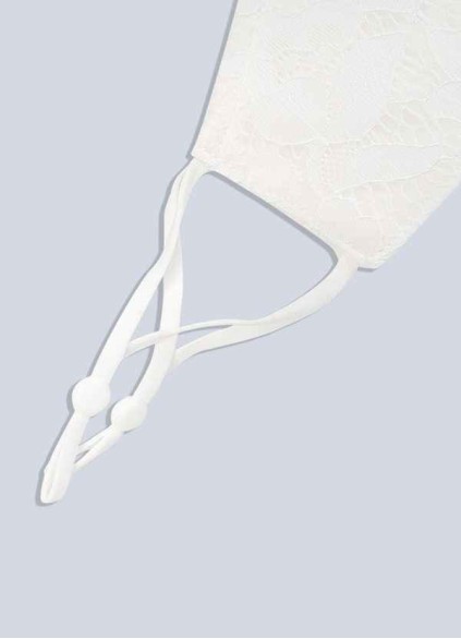 Syekd Non-Medical Ivory Lace Reusable Face Mask Syekd Non-Medical Ivory Lace Reusable Face Mask