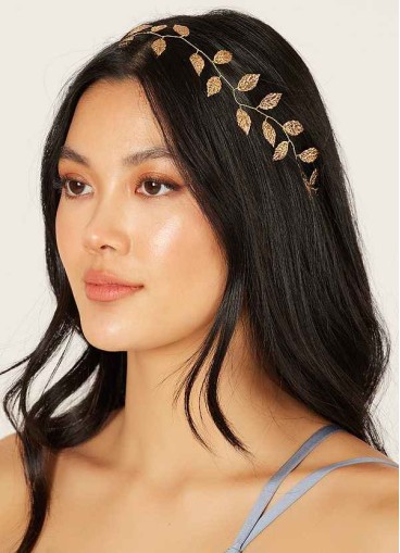 Gilded laurel Leaf Headband
