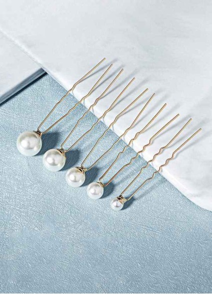 Singular Pearl Hairpins Set Singular Pearl Hairpins Set