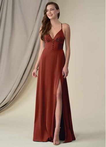 Syekd Mina Stretch Satin Dress