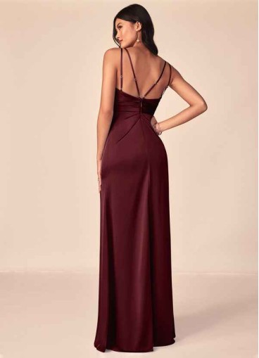 Syekd Aqua Stretch Satin Dress