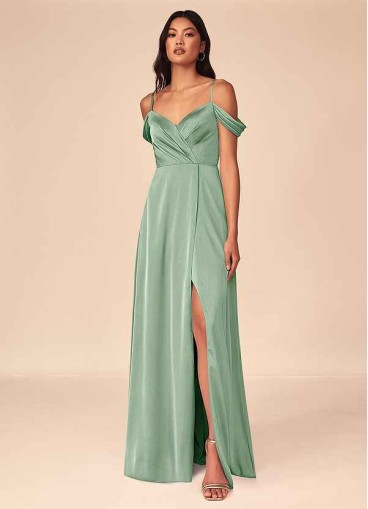 Syekd Ocean Stretch Satin Dress