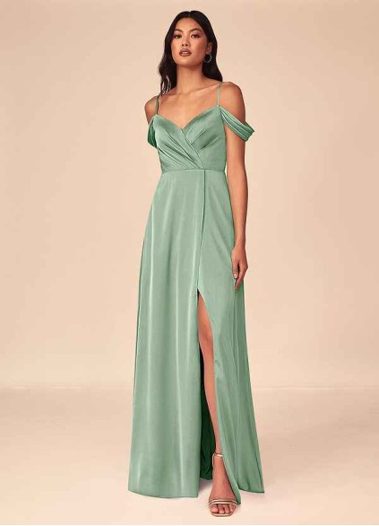 Syekd Ocean Stretch Satin Dress