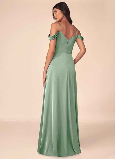 Syekd Ocean Stretch Satin Dress