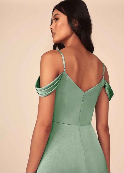 Syekd Ocean Stretch Satin Dress Syekd Ocean Stretch Satin Dress