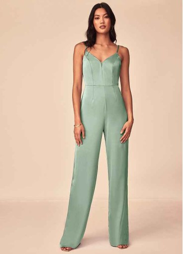 Syekd Elizabella Stretch Satin Jumpsuit