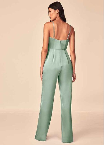 Syekd Elizabella Stretch Satin Jumpsuit