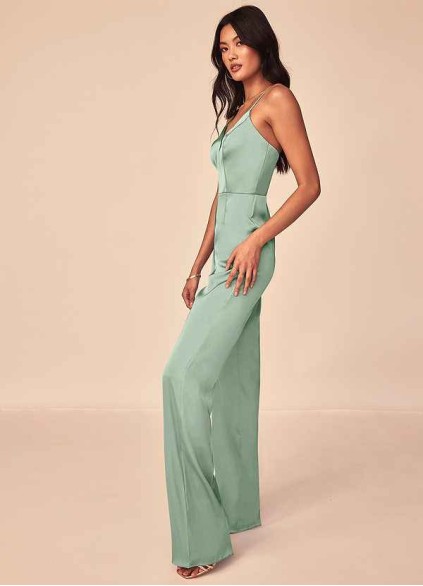 Syekd Elizabella Stretch Satin Jumpsuit Syekd Elizabella Stretch Satin Jumpsuit