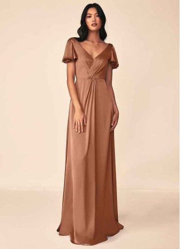 Syekd Soren Stretch Satin Dress