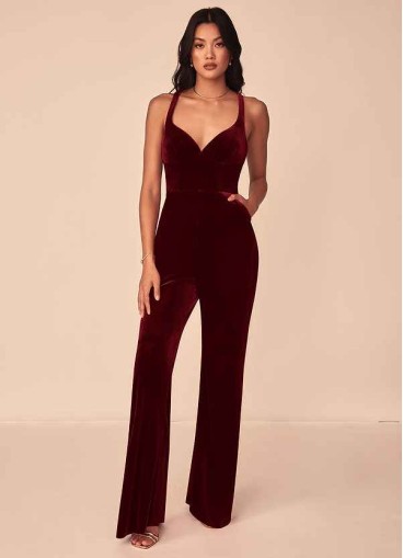 Syekd Emmette Velvet Jumpsuit