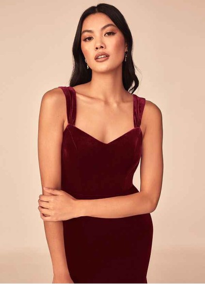 Syekd Lanessa Velvet Dress Syekd Lanessa Velvet Dress