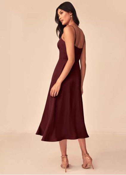 Syekd Dottie Stretch Satin Dress Syekd Dottie Stretch Satin Dress