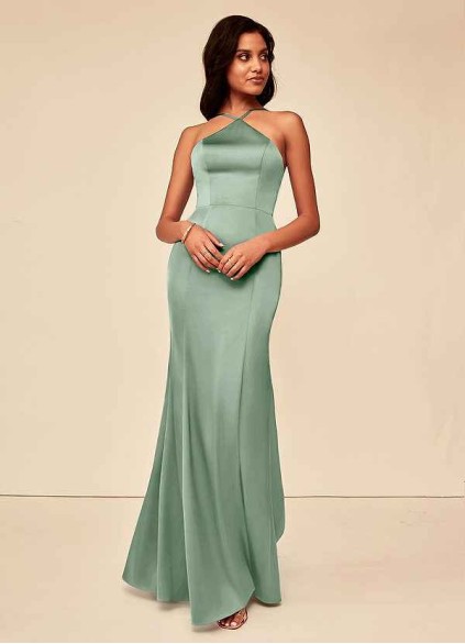 Syekd Stacey Stretch Satin Dress