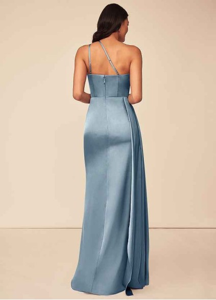 Syekd Maron Stretch Satin Dress Syekd Maron Stretch Satin Dress