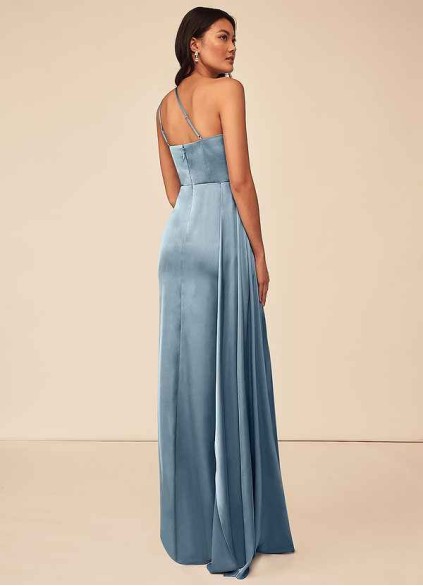 Syekd Maron Stretch Satin Dress Syekd Maron Stretch Satin Dress