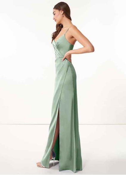Syekd Maci Stretch Satin Dress