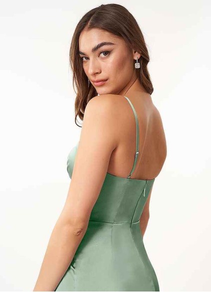 Syekd Maci Stretch Satin Dress