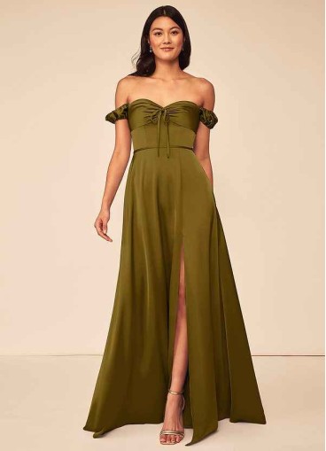 Syekd Asha Stretch Satin Dress