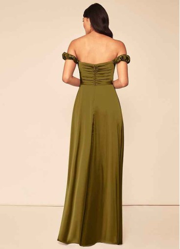 Syekd Asha Stretch Satin Dress