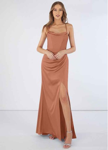 Syekd Marzia Stretch Satin Dress