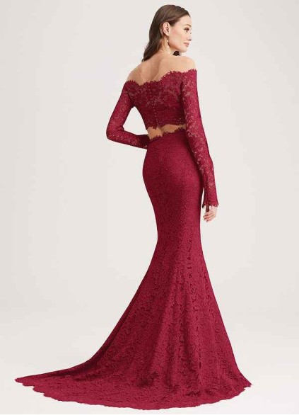 PT101 4 Pnina Tornai Signature Lace Long-sleeved Crop Top PT101 4 Pnina Tornai Signature Lace Long-sleeved Crop Top