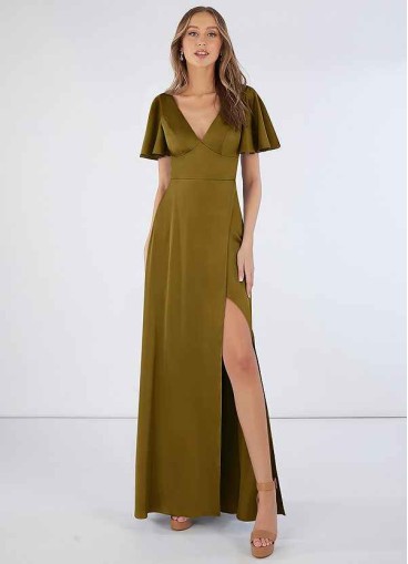 Syekd Lani Stretch Satin Dress