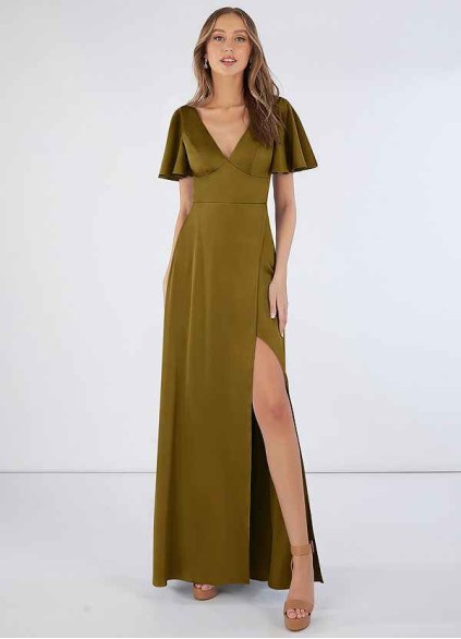 Syekd Lani Stretch Satin Dress