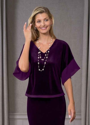 Syekd Fianna Velvet Blouse
 ( Final Sale )