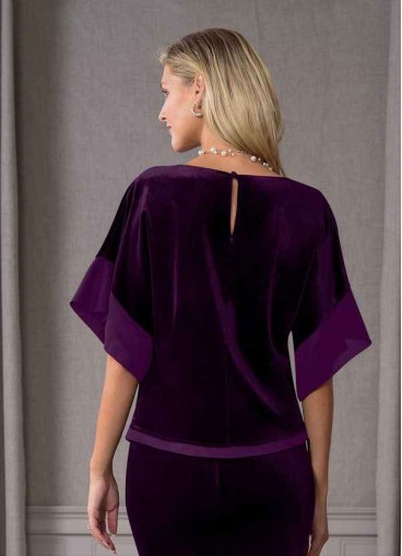 Syekd Fianna Velvet Blouse
 ( Final Sale )