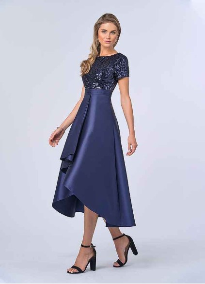UpStudio Sequin Bodice and Mikado Skirt Dress UpStudio Sequin Bodice and Mikado Skirt Dress